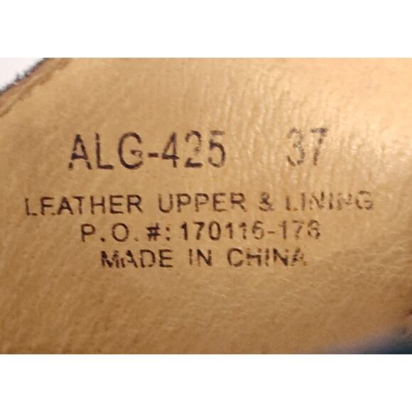 ALEGRIA Mules, Clogs, Slip Ons Greenish/Bluish Leather w/a Floral Pattern - Picture 8 of 8